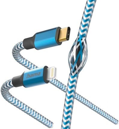 Hama Reflected USB-C - Lightning 1,5m niebieski (201561)