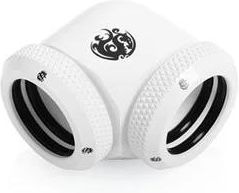 Bitspower Deluxe White Enhance 90-Degree Dual Multi-Link Adapter For OD 16MM (BPDWE90DML16)