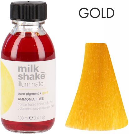 Milk Shake Illuminate Pure Pigment Gold Złoty Pigment Bez Amoniaku Z Keratyną 100 ml
