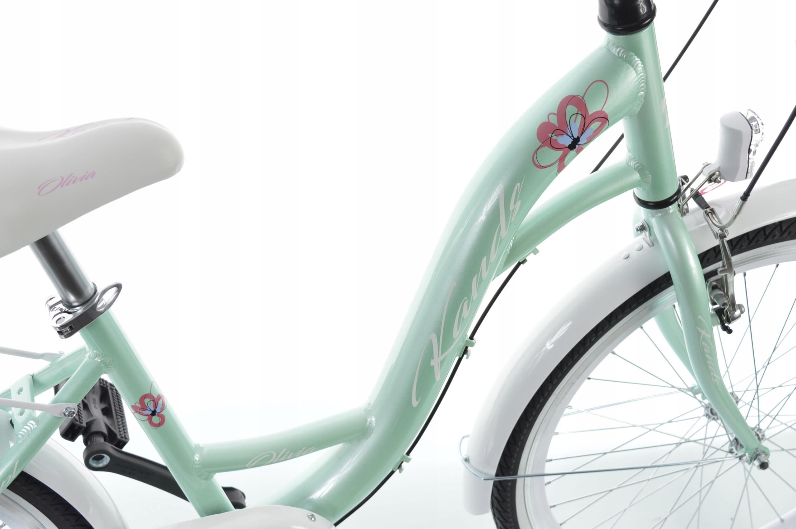 Kands Olivia Zielony Biały 24 2022 Rowery Dziecięce Ceny i opinie