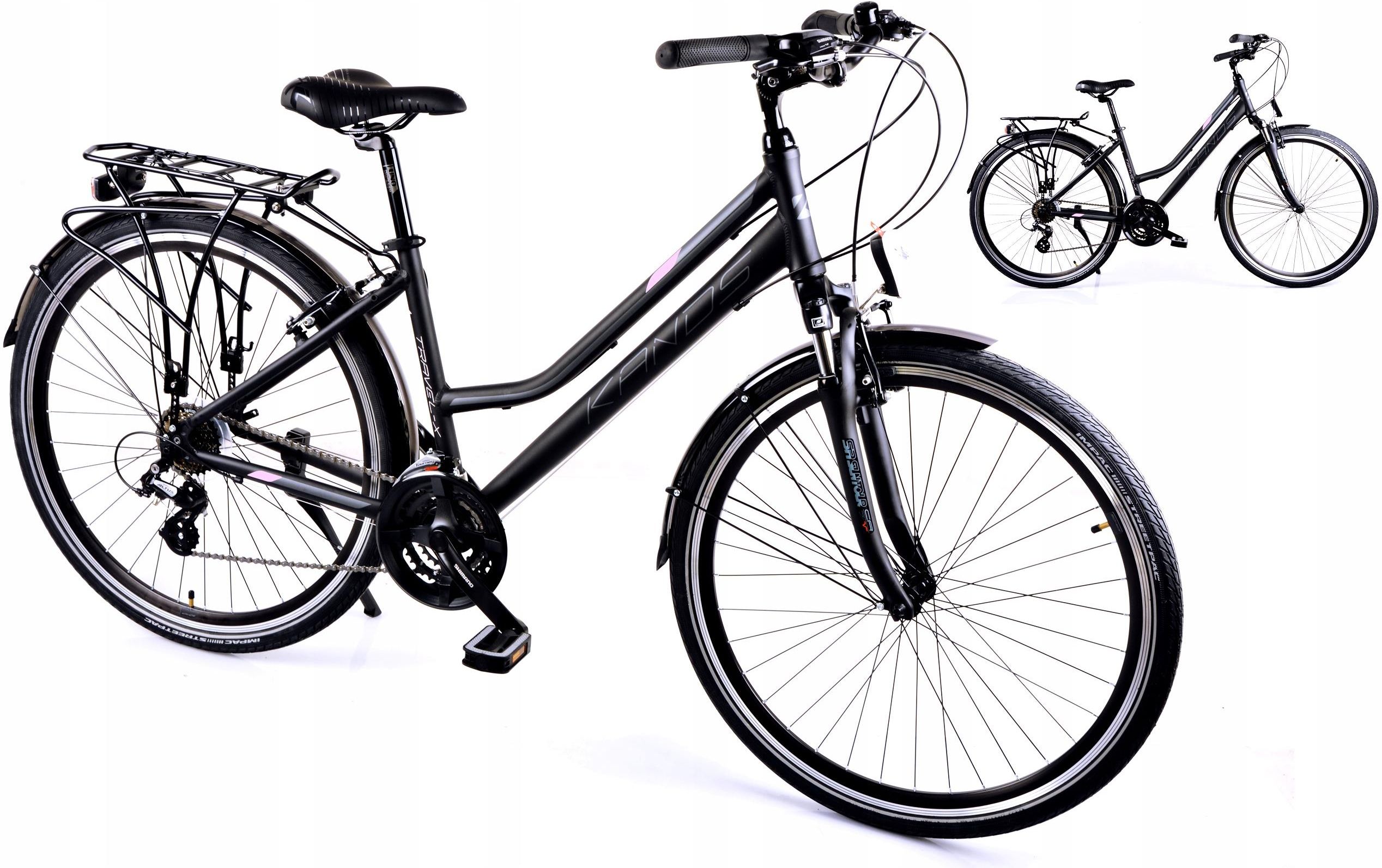 Kands Trekking Travel X Czarny Różowy 28 2022 Rowery Ceny i opinie Ceneo.pl