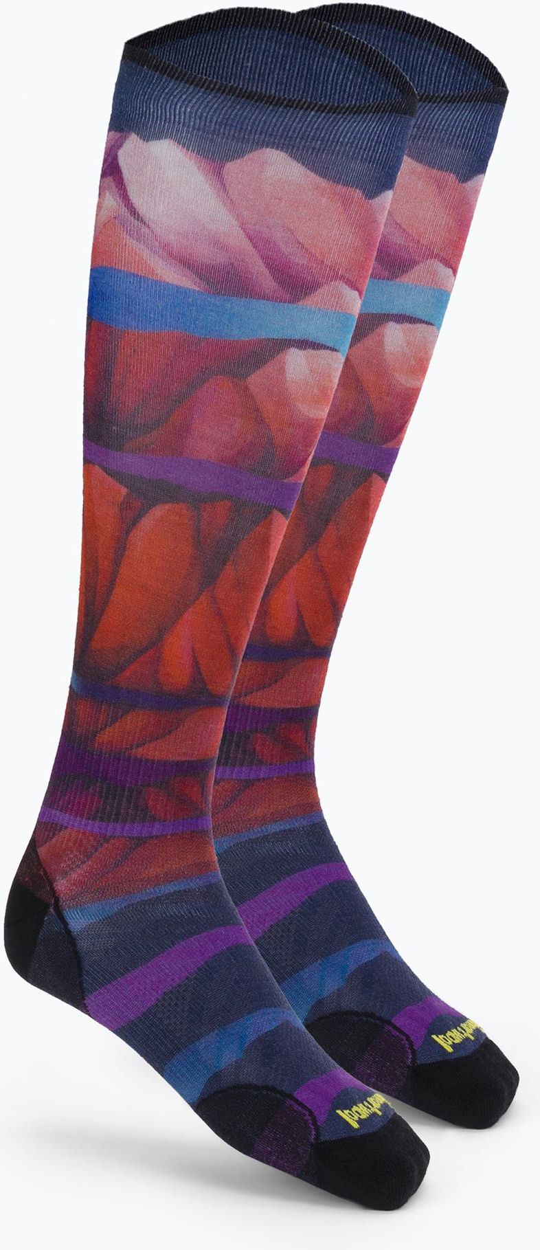 Smartwool Skarpety Damskie Ski Zero Cushion Print Otc Kolorowe