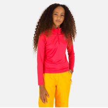 Zdjęcie Rossignol Bluzka Narciarska Dla Dzieci Girl 1/2 Zip Warm Stretch Termo Różowa - Dolsk