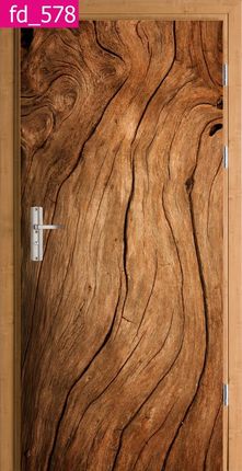 Drewno Naturalne Naklejka Folia Na Drzwi Okleina
