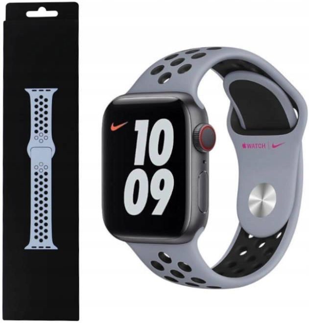 Oryginalny Apple pasek sportowy z gwintem Nike do zegarka Apple Watch 42mm  / 41mm / 40mm / 38mm - neptune green - Appleking.pl
