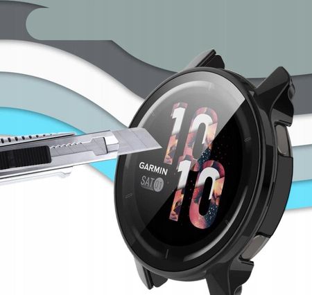 Kwmobile 2x Custodia Rigida Con Vetro Temperato Per Garmin Venu 4 45mm – Cover Trasparente/nera, Antiurto E Antigraffio