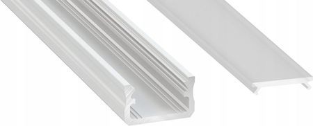 Led-One 1M Profil Aluminiowy Płaski Typ A Biały Z Kloszem (31822422241)