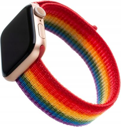 Fixed Nylon Apple Watch 42/44/45mm, Rainbow