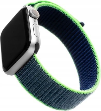 Fixed Nylon Apple Watch 42/44/45mm, Neon Blue