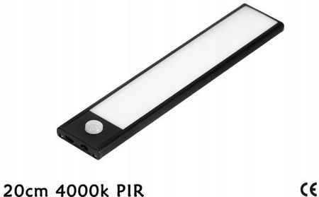 Wroled Lampa Led Pir Sensor 20Cm Czarna 1W 4000K (AKPIR1C205687)