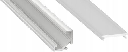 Led-One 2Mb Profil C Aluminiowy Narożny Biały Z Kloszem (326302304)