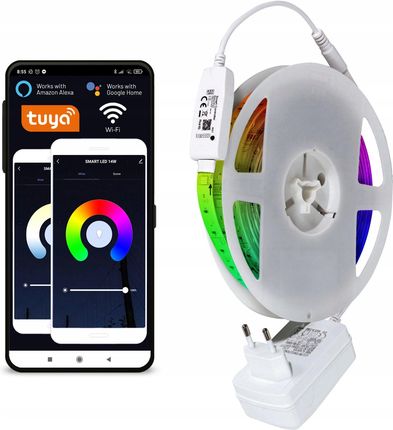 Taśma Led WiFi Rgb 5m 24W Zasilacz Komplet