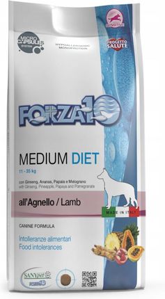 Forza10 Diet Medium Jagnięcina Alergia 12Kg