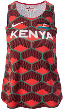 Damska Koszulka Nike W NK DF Adv Kenya Aroswft Sglt Cv0381-673 – Czerwony