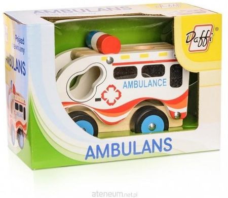 Daffi Drewniane Auto Ambulans