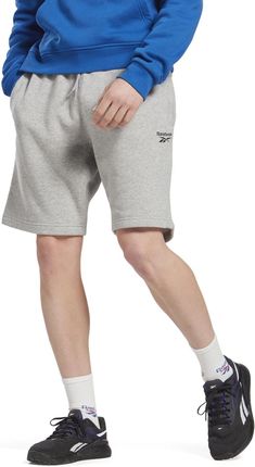 Męskie Spodenki Reebok RI Left Leg Logo Short Ia4342 – Szary