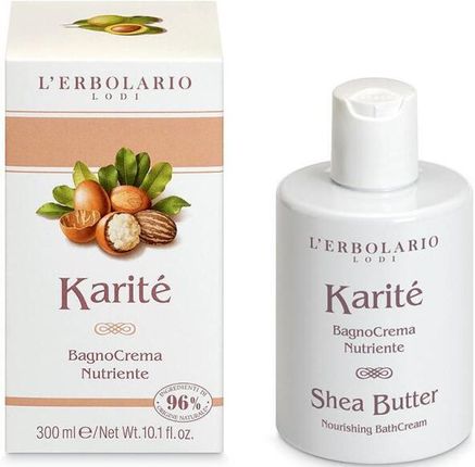 L'Erbolario Karite Shea Butter Nourishing Bath Cream Odżywczy Krem Pod Prysznic Z Masłem Shea 300 ml