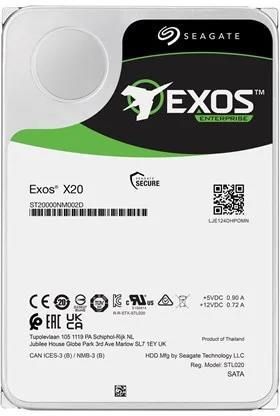 Seagate Exos X20 - 18 Tb 7200 Rpm Sas3 Cache (ST18000NM001D)
