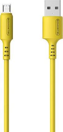 Kabel Microusb 3.1A Quick Charger 1,2M Somostel Żółty Powerline Sms-Bp06