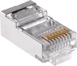 Wtyk Telefon. Rj45 8P 8C(Drut)Przelotowy Cat.5E Ekranowany