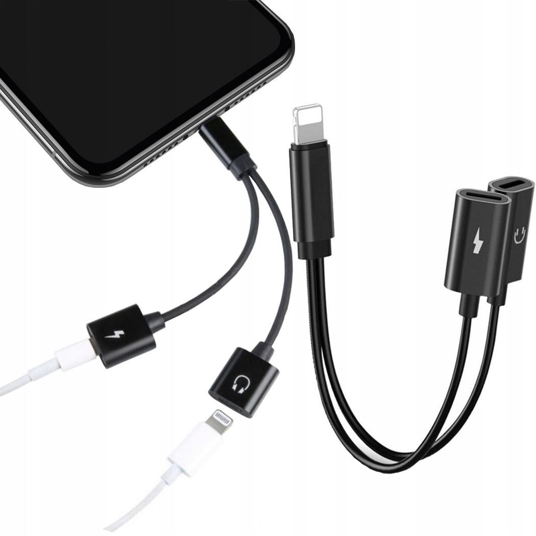 Adapter Lightning Rozdzielacz 2W1 Do Iphone 11 - Adaptery, Kable ...