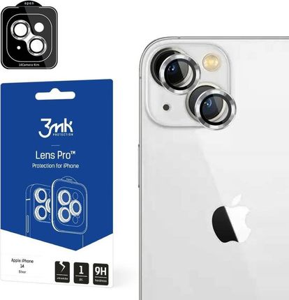 3Mk Lens Protection Pro Iphone 14 Plus 6,7` Srebrny/Silver Ochrona Na Obiektyw Aparatu Z Ramką Montażową 1Szt.