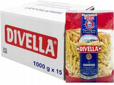 MAKARON PENNE RIGATE DIVELLA 1kg x 15 KARTON RURKI