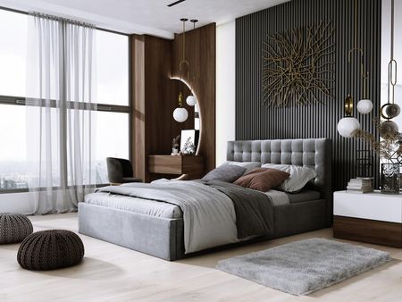 Łóżko tapicerowane podwójne Murcia Slim 120x200