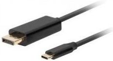 Kabel USB Lanberg LANBERG Kabel USB-C M ->DisplayPort M 1m 4K 60Hz czarny
