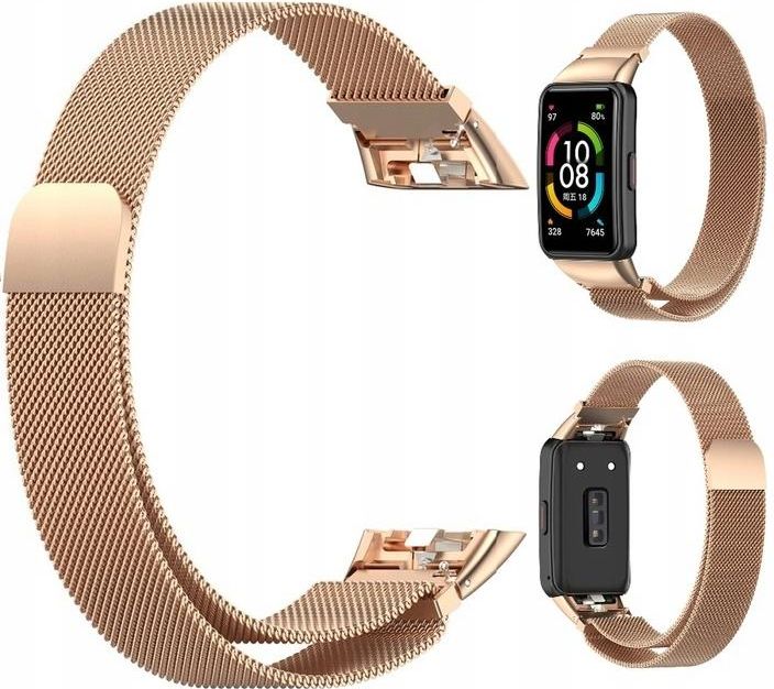 Cinturino In Acciaio Inossidabile Argento Per Huawei Band 6 / Honor Band 6 - Con Fibbia Double Lock E Cacciavite