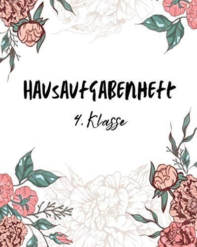 Hausaufgabenheft 4. Klasse Hausaufgaben und Schulfächer eintragen