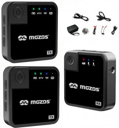 MOZOS MX1-DUAL zestaw 2 mikrofony bezprzewodowe mikroport