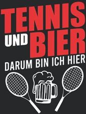Notizbuch A5 kariert mit Softcover Design Tennisspieler Spruch Tennis