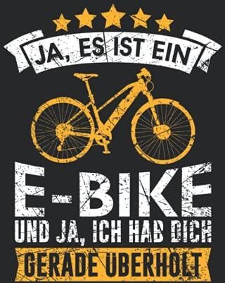Notizbuch A4 liniert mit Softcover Design EBike Spruch Ja es ist ein
