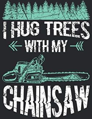 Notizbuch A5 liniert mit Softcover Design Lustiger Kettensägen