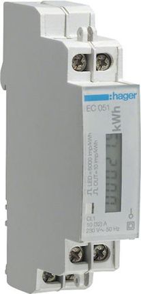 Hager Licznik Zużycia Energii 1-Fazowy Ec051