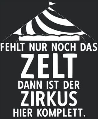 Zirkus Zelt Lustig Spruch Zirkuszelt Chaos Notizbuch Journal