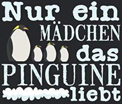 Nur Ein Mädchen, Das Pinguine Liebt A5 Notizbuch, 120 Seiten blank