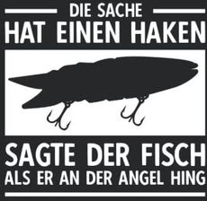 Lustiger Angler Spruch Angelköder Angelhaken Fisch Schönes Schreibheft