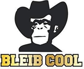 Bleib Cool Notizbuch, Tagebuch mit lustigem Spruch für Spass Versteher