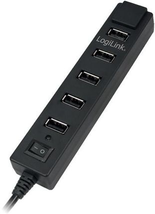 LogiLink 7-Portowy HUB USB2.0 z wlacznikiem ON/OFF (UA0124)