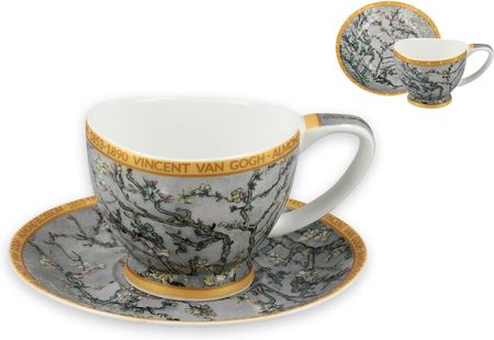 Carmani Filiżanka Espresso Vanessa Vincent Van Gogh Kwitnący Migdałowiec Srebrny (8301054)