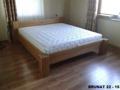 Łóżko Drewniane Mj1 200X200 Cm Z Drewna Dębowego 221