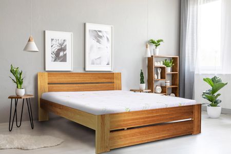 Łóżko Drewniane Mj5D 180X200 Cm Z Drewna Dębowego 472