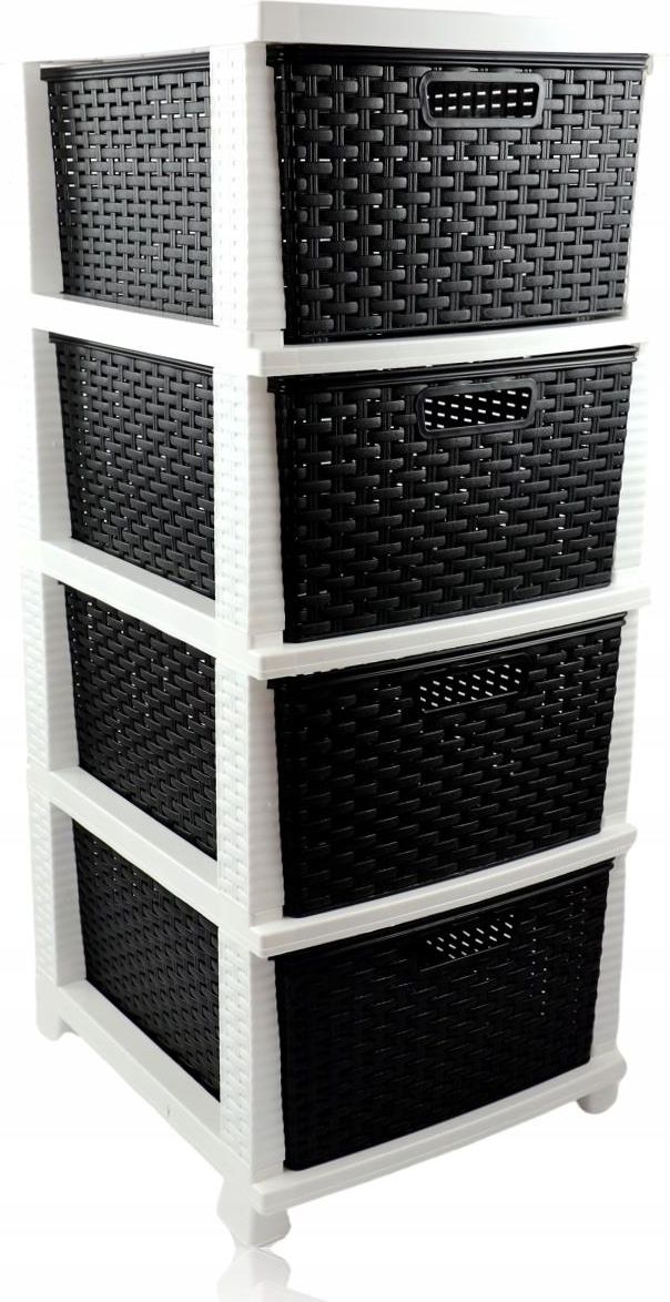 Regał Rattan Komoda Z 4 Szufladami Czarna e0fdce47-aad6-4c05-96d8 ...