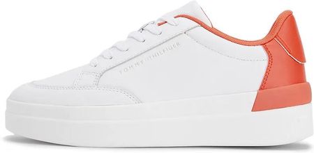 Buty Tommy Hilfiger Feminine Sneaker With Color FW0FW06896-0K9 - białe