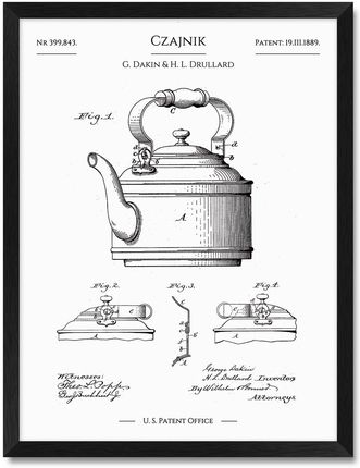 iWALL studio Czajnik Patent Z 1889 R. (CZA3PATCZAJ)