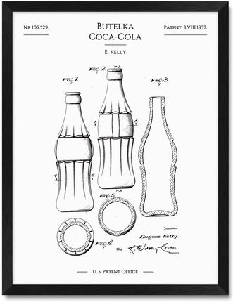 iWALL studio Butelka Coca-Cola Patent Z 1937 R. (CZA3PATCC)