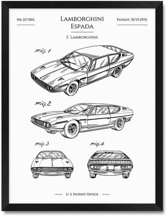 iWALL studio Lamborghini Espada Patent Z 1970 R. (CZA3PATLAM)