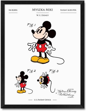 iWALL studio Myszka Miki Walt Disney #03 Patent Z 1930 R. (CZA3PATMMKOL1)